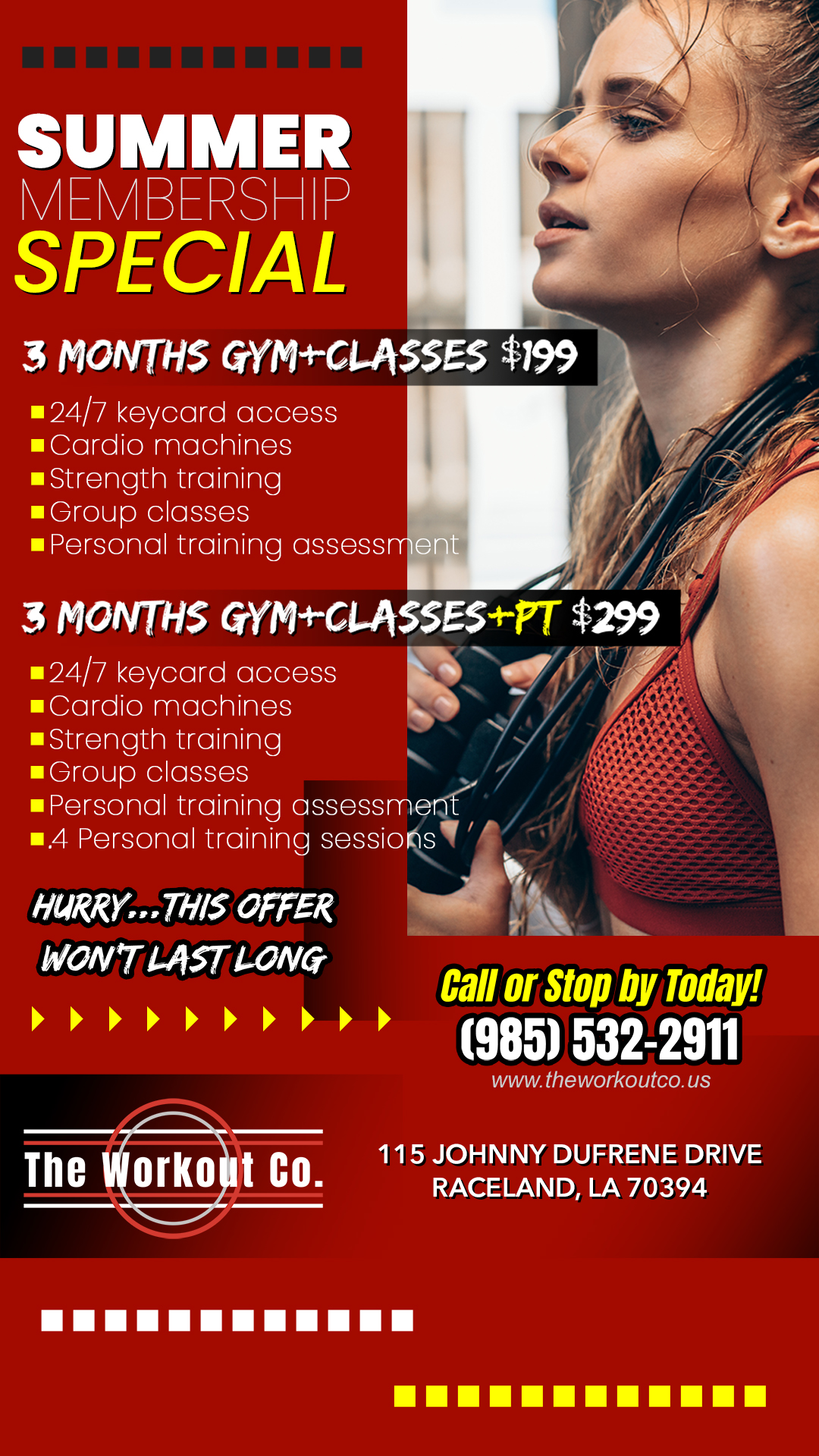 Summer Membership Specials Summer Membership Specials