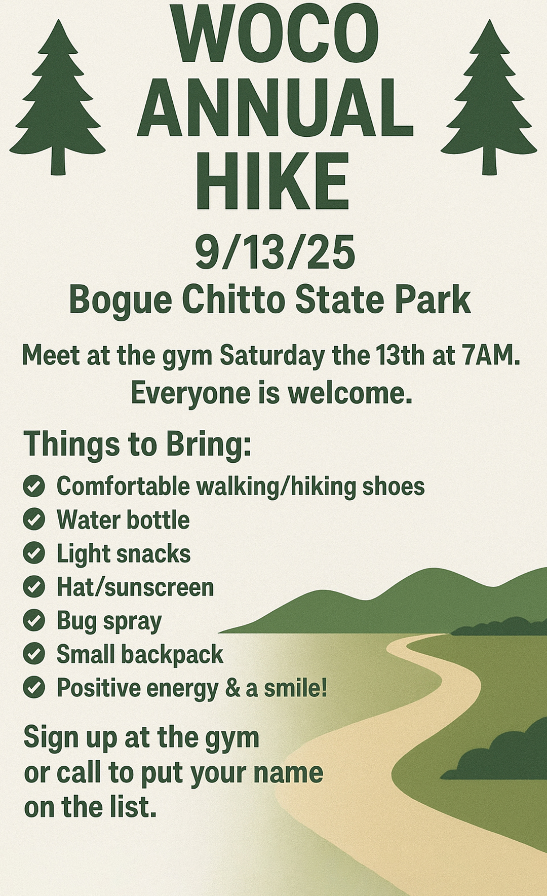 The Workout Co. Annual Hike