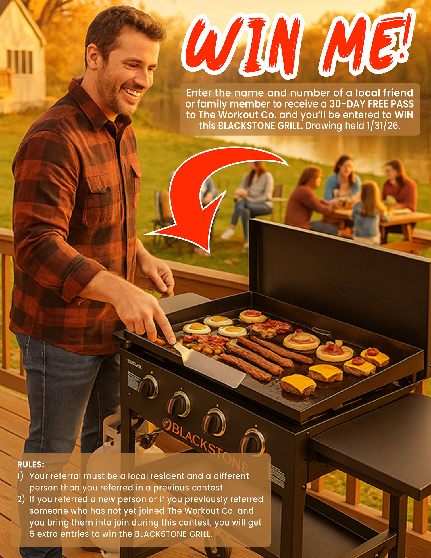 Referral Promotion - Blackstone Grill Giveaway