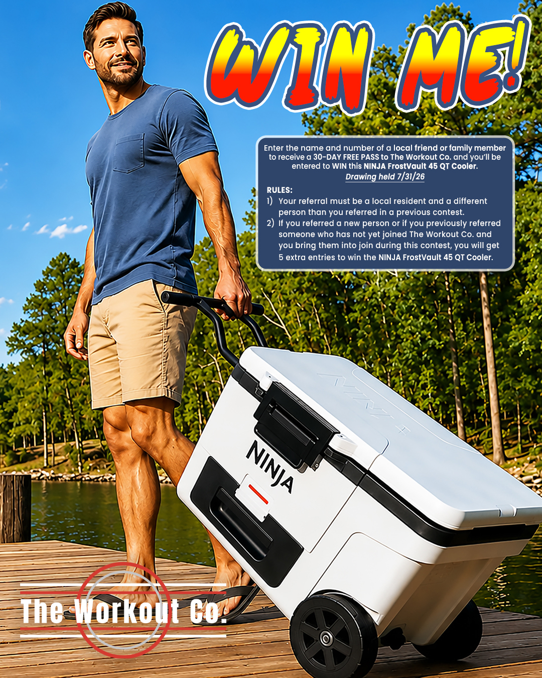 The Workout Co. NINJA FrostVault 45 QT Cooler Referral Contest